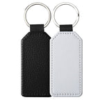 Sublimation Blank Keychain White Metal Ring Multiple Shapes 6