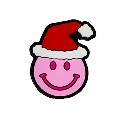 Silicone Focal Beads Christmas Smile Santa Hat 20pcs 3