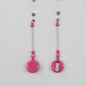 Beadable Badge Reels Retractable ID Keychain Clip - Peach red