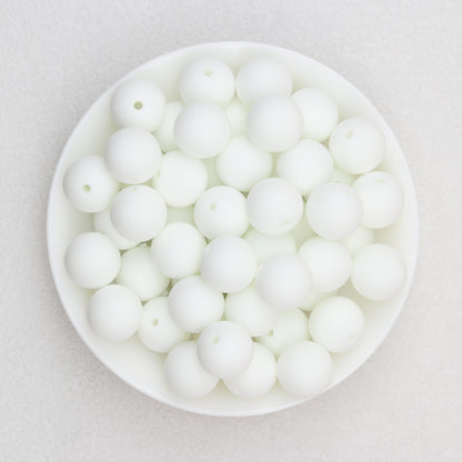 Glow in the Dark 15mm Round Silicone Beads 50pcs 14