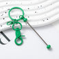 Beadable Gradient Color DIY Metal Keychain