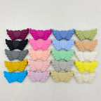 Wing Silicone Beads Mixed Colors 20pcs