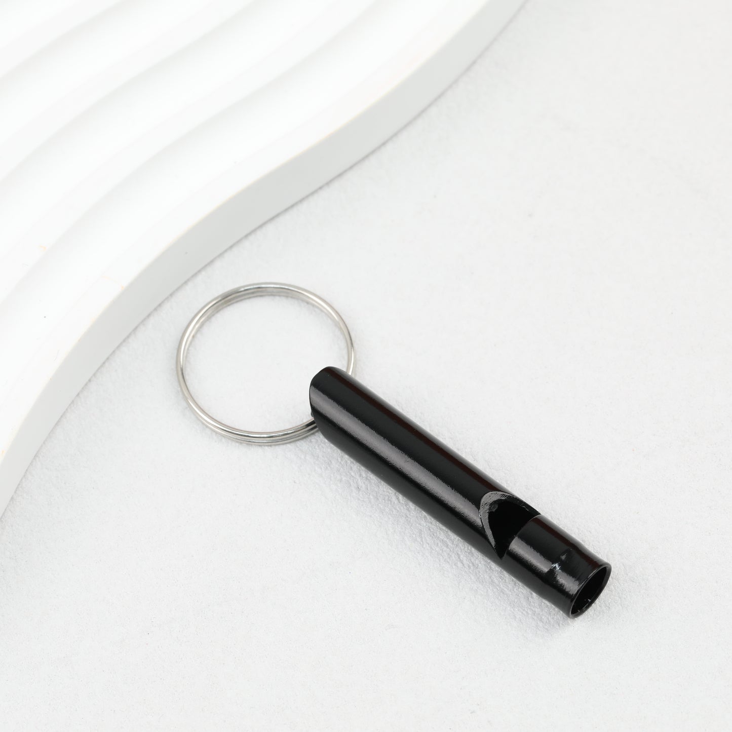 Outdoor Survival Whistle Keychain Aluminum Alloy Lightweight Durable