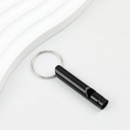 Outdoor Survival Whistle Keychain Aluminum Alloy Lightweight Durable
