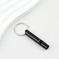 Outdoor Survival Whistle Keychain Aluminum Alloy Lightweight Durable