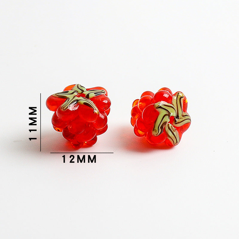 Grape Shaped Glass Beads 11x12mm 10pcs 10