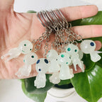 Glow in the Dark Resin Alien Keychain Quirky Green Light 4