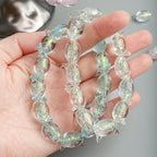 Cat Shaped 15mm Glass Beads Sparkling Reflective Surface 10pcs