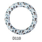 65mm Printed Round Silicone Rings Colorful Patterned 9