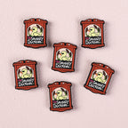 Silicone Focal Beads Library Reed Duck Book Phrase Set 20pcs 17