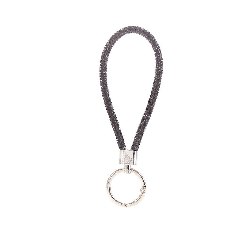 Diamond Wristlet Keychain Metal Flexible Loop Multiple Colors 8