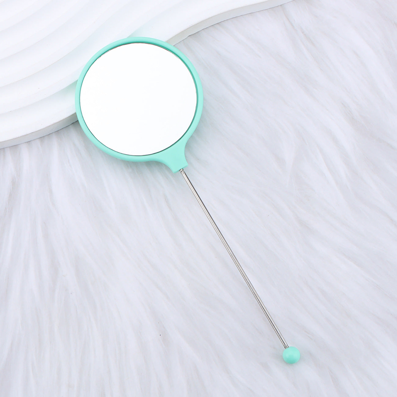 Beadable Mirrors Mini Handheld Round