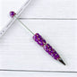 Beadable Plastic Pen with Colorful Heart and Rhinestone Design 16