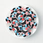 Patriotic Girl Headband Silicone Focal Beads US Independence Day 20pcs