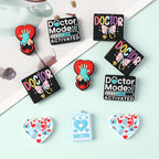 Silicone Focal Beads Doctor Medical Icons Bow Doctor 20pcs 2