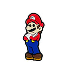 Silicone Focal Beads Mario Red Hat Arms Crossed 20pcs