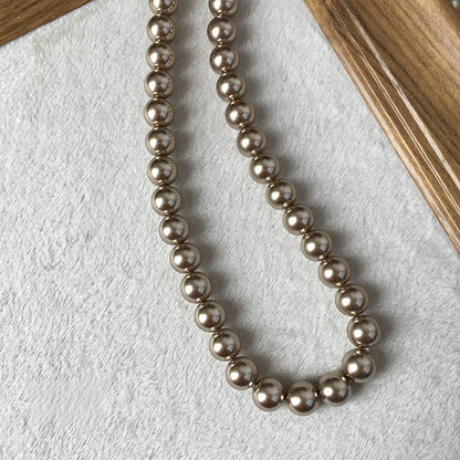 Pearl Glass Beads 10mm Imitation Smooth Lustrous 40pcs 11