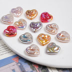 Baroque Irregular Heart Acrylic Beads 14mm Imitation Pearl 20pcs