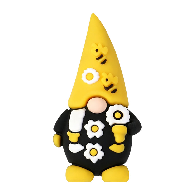 3D Flower Bee Dwarf Silicone Focal Beads 20 pcs 9
