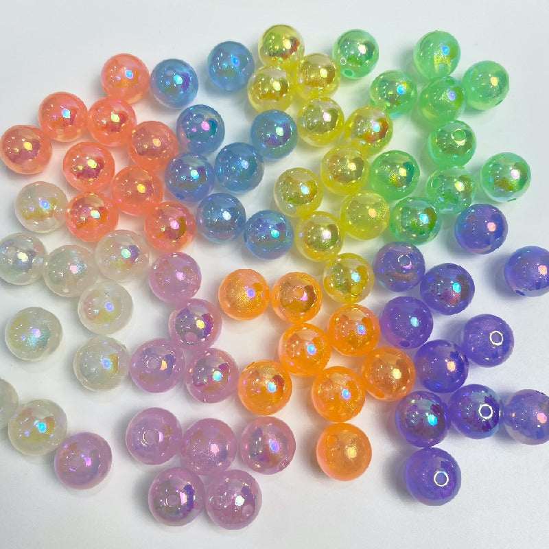 Glow Acrylic Beads 16mm Light In The Dark Pastel Colors 50pcs 3