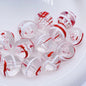 Hand Painted Wind Chimes Acrylic Beads 16mm Transparent Colorful 10pcs 7