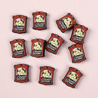 Silicone Focal Beads Library Reed Duck Book Phrase Set 20pcs 24
