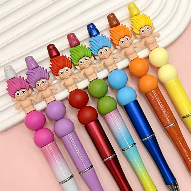 Silicone 3D Troll Focal Beads Playful Character 20pcs 2