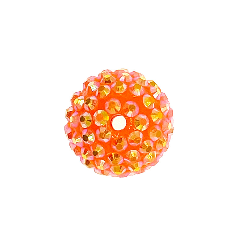 Ball Rhinestone Beads 20mm Multicolor Sparkle 50pcs 9