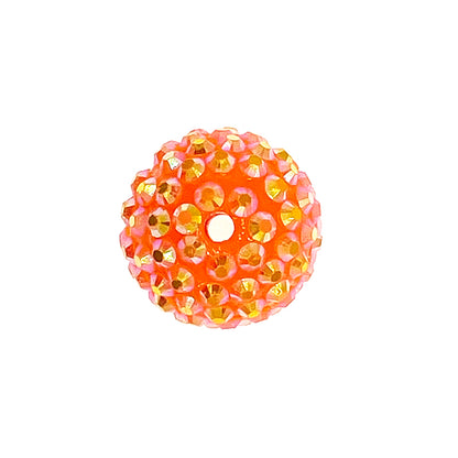 Ball Rhinestone Beads 20mm Multicolor Sparkle 50pcs 9