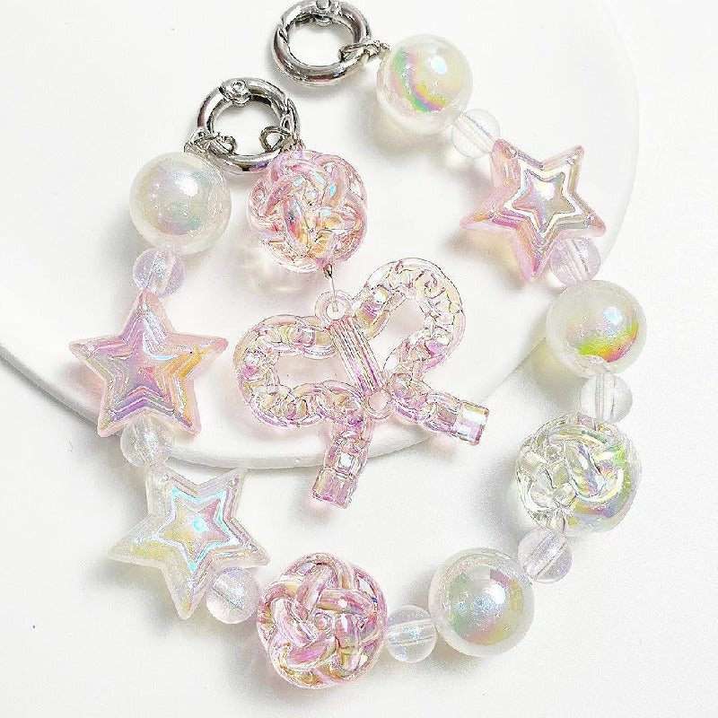 Transparent Acrylic Beads 16mm 18mm Iridescent Rainbow 10pcs 5