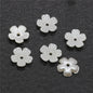 Pearl Imitation Flower Acrylic Beads 2-13mm White 100pcs 7