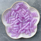 Acrylic Tube Beads 8x20mm Pastel Marbled Soft Glow 10pcs 6
