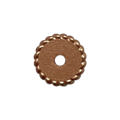 12mm Silicone Flat Spacer Beads Metal Color Stripes Dots 20 pcs 7