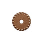 12mm Silicone Flat Spacer Beads Metal Color Stripes Dots 20 pcs 7