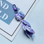 Acrylic Feather Keychain Iridescent Pastel Butterfly Charm 11