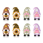 Silicone 3D Focal Beads Spring Dwarf Holding Bee Heart 20pcs 4