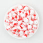 Valentine Theme 15mm Silicone Beads Printed Pattern 50pcs 5