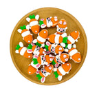 Silicone 3D Focal Beads Easter Carrot Rabbit Front View Layered Text 2