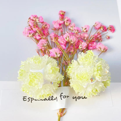 Flower Clay Beads 22mm Multicolor Peony Balls Polymer 10Pcs 15