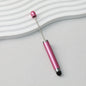 Beadable Stylus Pen Plastic Multi Color 3 in 1 Function - Light rose