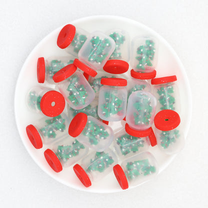 Silicone Focal Beads Christmas Tree 3D Design 20 pcs 4