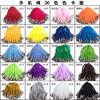Polyester Iron Aluminum Phone Strap 58mm Colorful 100pcs 5