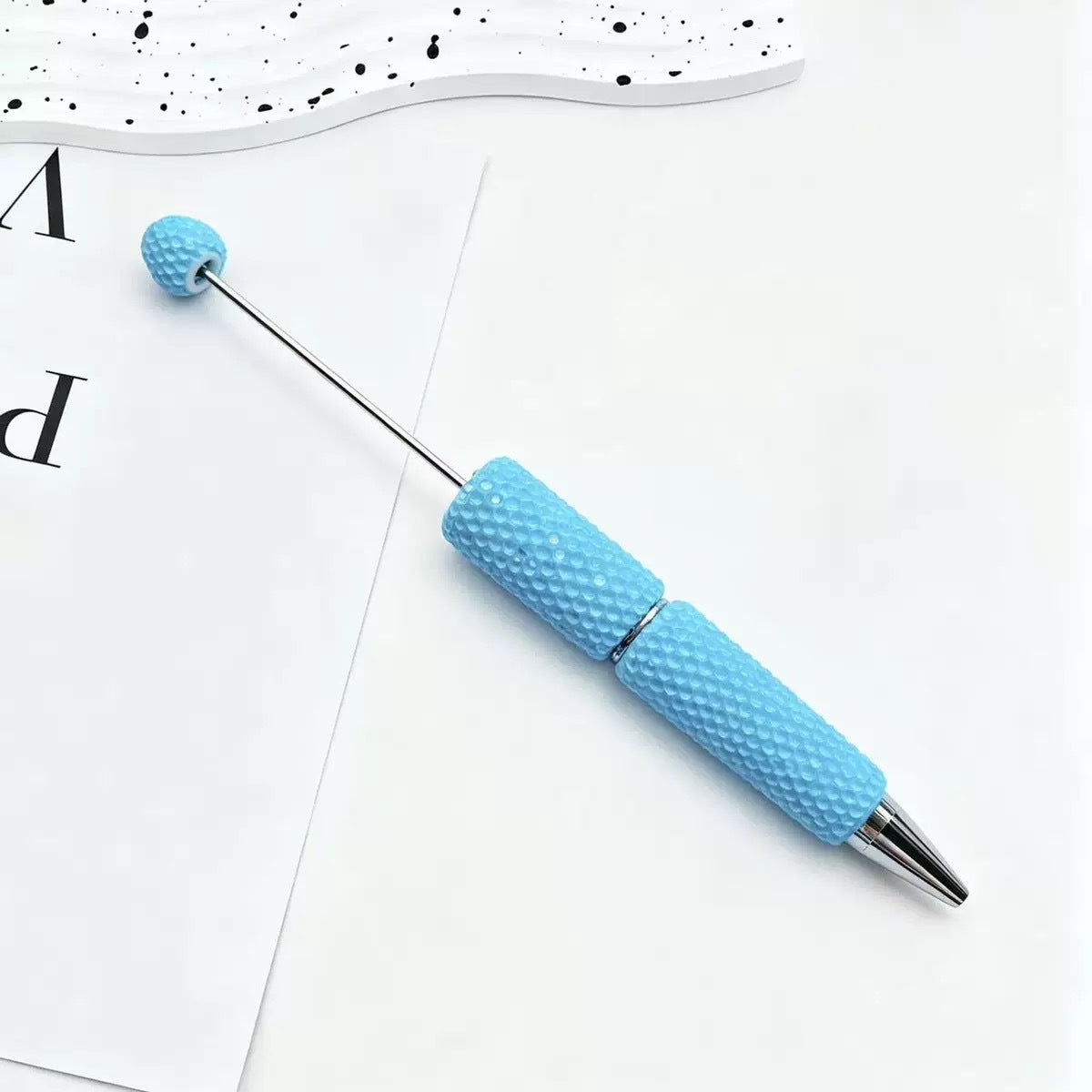Beadable Pen Wholesale, Colorful Full Rhinestone Design Glass Decoration