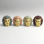 Silicone 3D Focal Beads Hedgehog Front Facing 20pcs