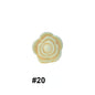 Double-Sided Flower Silicone Beads Multi Color Solid 50pcs 17