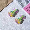 22mm Transparent Glow Colorful Guitar Acrylic Beads 20pcs 6