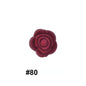 Double-Sided Flower Silicone Beads Multi Color Solid 50pcs 31