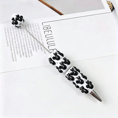 Halloween Elements Pumpkin Rhinestones Beadable Pen 10
