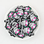 Halloween Skeleton Finger Silicone Focal Beads 20pcs 2