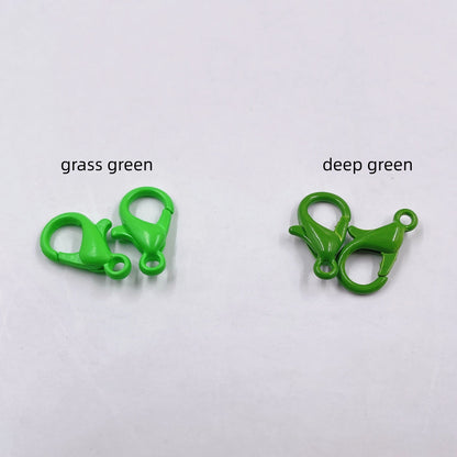 Zinc Alloy Lobster Clasp Keychain Findings 12mm Baking Painted 100pcs 12